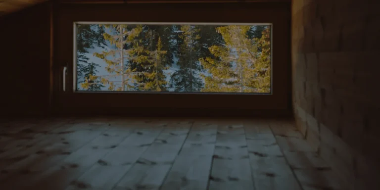 Inside one of the cabins at Redwood Oasis